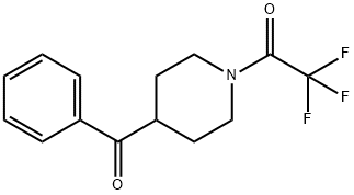 2,2,2-trifluoro-1-(4-benzoylpiperidin-1-yl)ethanone Structure