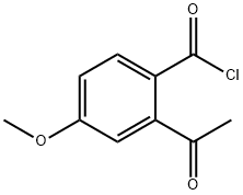 Benzoyl chloride, 2-acetyl-4-methoxy- (9CI) Structure