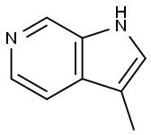 3-甲基-6-氮杂吲哚 结构式