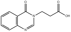 3-(4-氧代喹唑啉-3(4H)-基)丙酸, 25818-88-6, 结构式