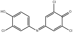 2,6-Dichloro-4-[(3-chloro-4-hydroxyphenyl)imino]-2,5-cyclohexadien-1-one,2582-42-5,结构式