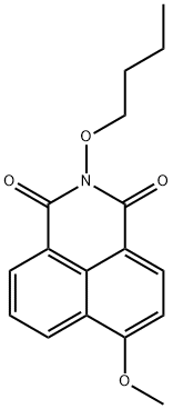 N-butoxy-4-methoxynaphthoimide Struktur