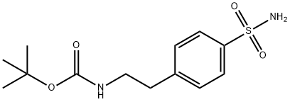 N-[2-[4-(AMinosulfonyl)phenyl]ethyl]-carbaMic Acid tert-Butyl Ester, 258262-54-3, 结构式