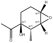 Ethanone, 1-[(1R,2S,3S,6S)-3-hydroxy-2-methyl-7-oxabicyclo[4.1.0]hept-3-yl]-, Struktur