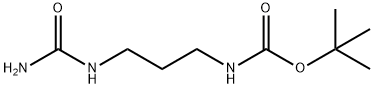 Carbamic acid, [3-[(aminocarbonyl)amino]propyl]-, 1,1-dimethylethyl ester (9CI) 化学構造式