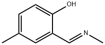 Phenol, 4-methyl-2-[(E)-(methylimino)methyl]- (9CI) Struktur