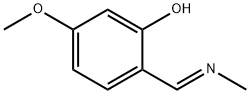 Phenol, 5-methoxy-2-[(E)-(methylimino)methyl]- (9CI) Structure