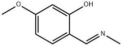 Phenol, 5-methoxy-2-[(E)-(methylimino)methyl]- (9CI) 化学構造式