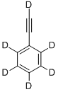 フェニルアセチレン‐D6 化学構造式