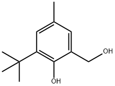 2-Hydroxy-3-tert-butyl-5-methylbenzenemethanol Struktur