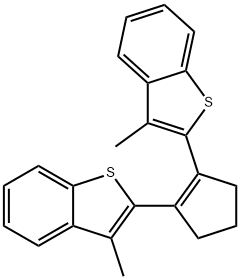 1,2-BIS(3-METHYLBENZO[B]THIOPHEN-2-YL)CYCLOPENT-1-ENE 化学構造式