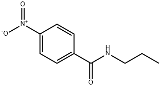 4-硝基-N-丙基苯甲酰胺 结构式