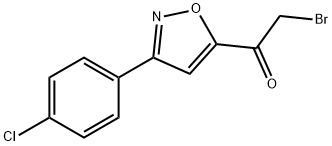 2-BROMO-1-[3-(4-CHLOROPHENYL)-5-ISOXAZOLYL]-1-ETHANONE Structure
