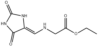 Glycine, N-[(Z)-(2,5-dioxo-4-imidazolidinylidene)methyl]-, ethyl ester (9CI) Structure