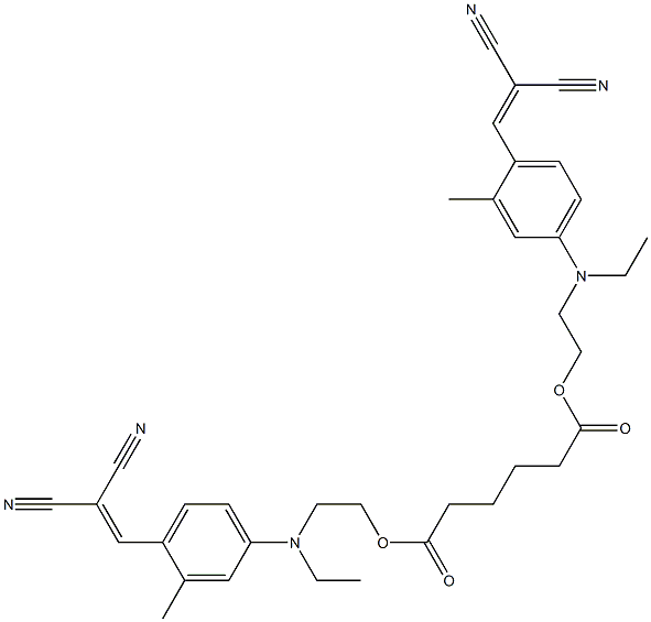 bis[2-[[4-(2,2-dicyanovinyl)-3-methylphenyl]ethylamino]ethyl] adipate|