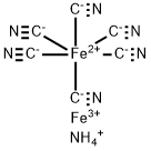 AMMONIUM IRON (III) HEXACYANOFERRATE (II) Struktur