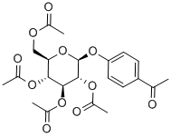 4-乙酰基苯基2,3,4,6-四-O-乙酰基-Β-D-吡喃葡萄糖苷, 25876-45-3, 结构式