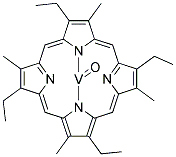初卟啉氧钒, 25878-85-7, 结构式