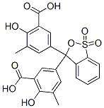 3,3'-(3H-2,1-benzooxathiol-3-ylidene)bis[6-hydroxy-5-methylbenzoic acid S,S-dioxide 结构式