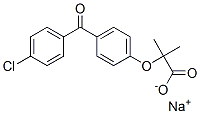 2-(4-(4-CHLOROBENZOYL)PHENOXY)-2-METHYLPROPANOIC ACID SODIUM SALT Structure