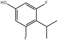 Phenol, 3,5-difluoro-4-(1-methylethyl)- (9CI) Structure