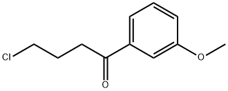4-クロロ-1-(3-メトキシフェニル)-1-オキソブタン 化学構造式