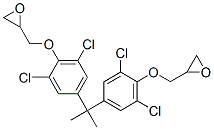 1,1'-Isopropylidenebis[3,5-dichloro-4-(oxiranylmethoxy)benzene] 结构式