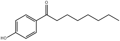 4'-羟基苯辛酮 结构式
