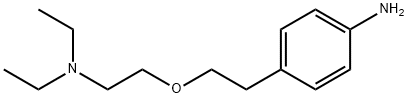 p-[2-[2-(ジエチルアミノ)エトキシ]エチル]アニリン 化学構造式