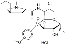 3,4-O-p-AnisylideneclindaMycin Hydrochloride Struktur