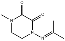 2,3-Piperazinedione,1-methyl-4-[(1-methylethylidene)amino]-(9CI) Struktur