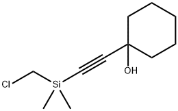 1-[[(Chloromethyl)dimethylsilyl]ethynyl]-1-cyclohexanol Structure