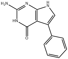 2-AMINO-1,7-DIHYDRO-5-PHENYL-4H-PYRROLO[2,3-D]PYRIMIDIN-4-ONE,259145-28-3,结构式