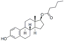 Valeric acid, 3-hydroxyestra-1,3,5(10)-trien-17β-yl ester, (+-)- (8CI) 化学構造式