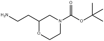 tert-butyl 2-(2-aMinoethyl)Morpholine-4-
carboxylate, 259180-78-4, 结构式