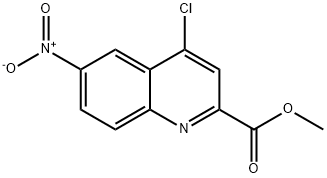 METHYL 4-CHLORO-6-NITRO-QUINOLINE-2-CARBOXYLATE Struktur