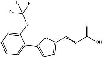 3-(5-(2-TRIFLUOROMETHOXYPHENYL)2-FURYL)PROPENOIC ACID Structure