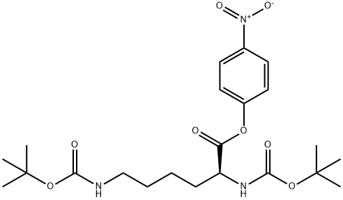 N2,N6-ビス[(1,1-ジメチルエトキシ)カルボニル]-L-リシン4-ニトロフェニル 化学構造式