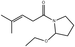 Pyrrolidine, 2-ethoxy-1-(4-methyl-1-oxo-3-pentenyl)- (9CI) Struktur