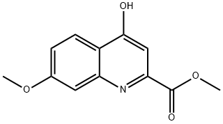 4-Hydroxy-7-methoxy-quinoline-2-carboxylic acid methyl ester Structure