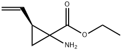 Cyclopropanecarboxylic acid, 1-amino-2-ethenyl-, ethyl ester, (2S)- (9CI) Struktur