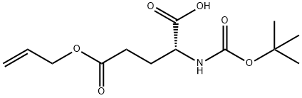 BOC-D-谷氨酸(烯丙酯),259221-91-5,结构式