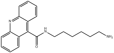 N-(6-氨基己基)吖啶-9-甲酰胺 结构式