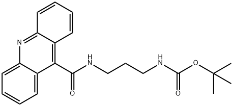 (3-[(ACRIDINE-9-CARBONYL)-AMINO]-PROPYL)-CARBAMIC ACID TERT-BUTYL ESTER,259222-01-0,结构式
