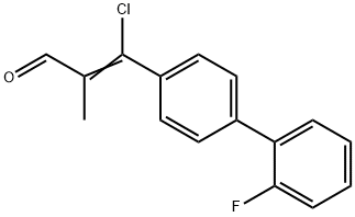 3-CHLORO-3-(2'-FLUORO[1,1'-BIPHENYL]-4-YL)-2-METHYLACRYLALDEHYDE Structure