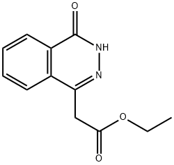 (4-OXO-3,4-DIHYDRO-PHTHALAZIN-1-YL)-ACETIC ACID ETHYL ESTER Struktur