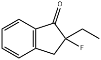 1H-Inden-1-one,  2-ethyl-2-fluoro-2,3-dihydro- 结构式