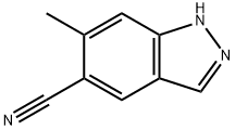 5-CYANO-6-METHYL (1H)INDAZOLE 化学構造式