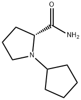 2-Pyrrolidinecarboxamide,1-cyclopentyl-,(2R)-(9CI) 结构式