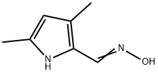 3,5-DIMETHYL-1H-PYRROLE-2-CARBOXALDEHYDE OXIME 化学構造式